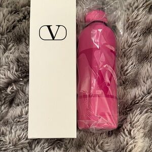 Valentino Box and Vibrant Pink Water Bottle NEW